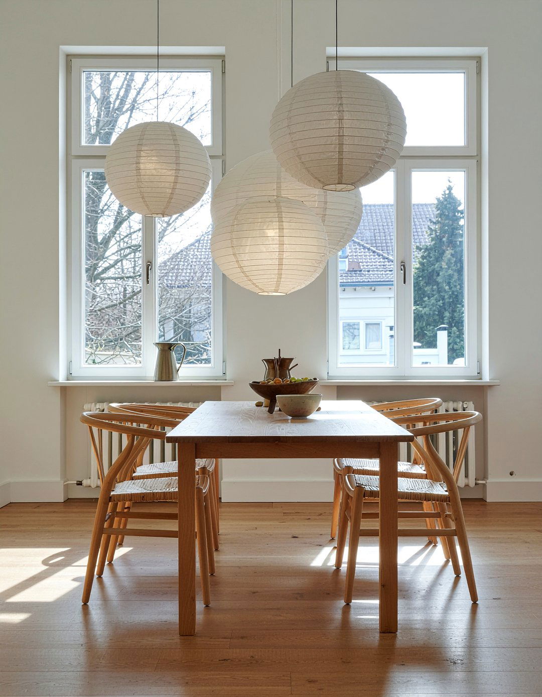 Paper Lantern Lighting - 30 Nordic dining room ideas