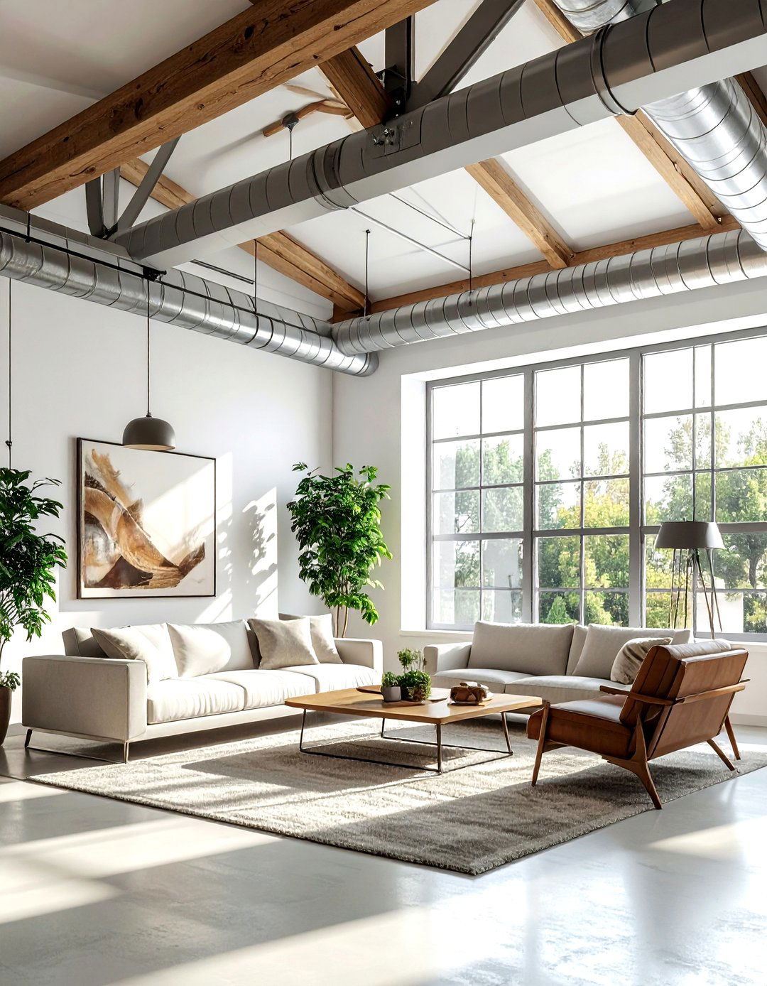 Parallel Chord Truss - 30 living room trusses ideas