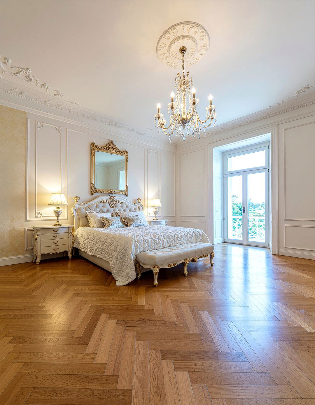 Parquet Wood Flooring - 30 bedroom hardwood floors