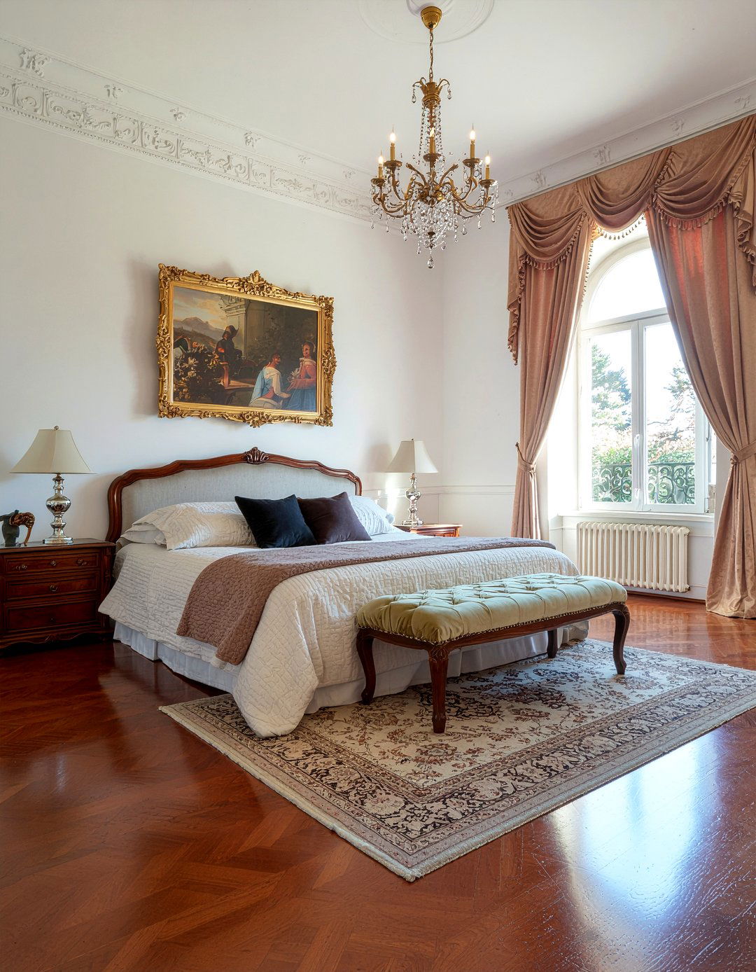 Parquet wood vinyl flooring - 30 bedroom vinyl flooring ideas