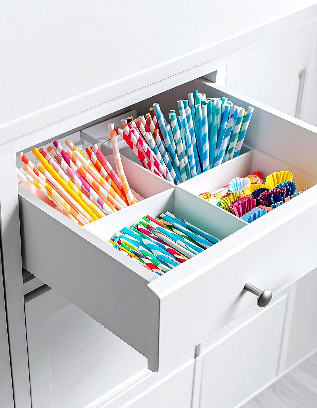 Party Supply Drawer - 30 dining room drawer organization ideas