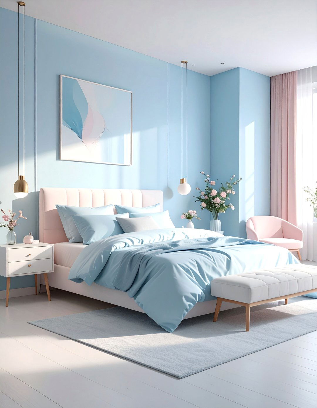 Pastel Blue Bedroom - 30 blue bedroom ideas