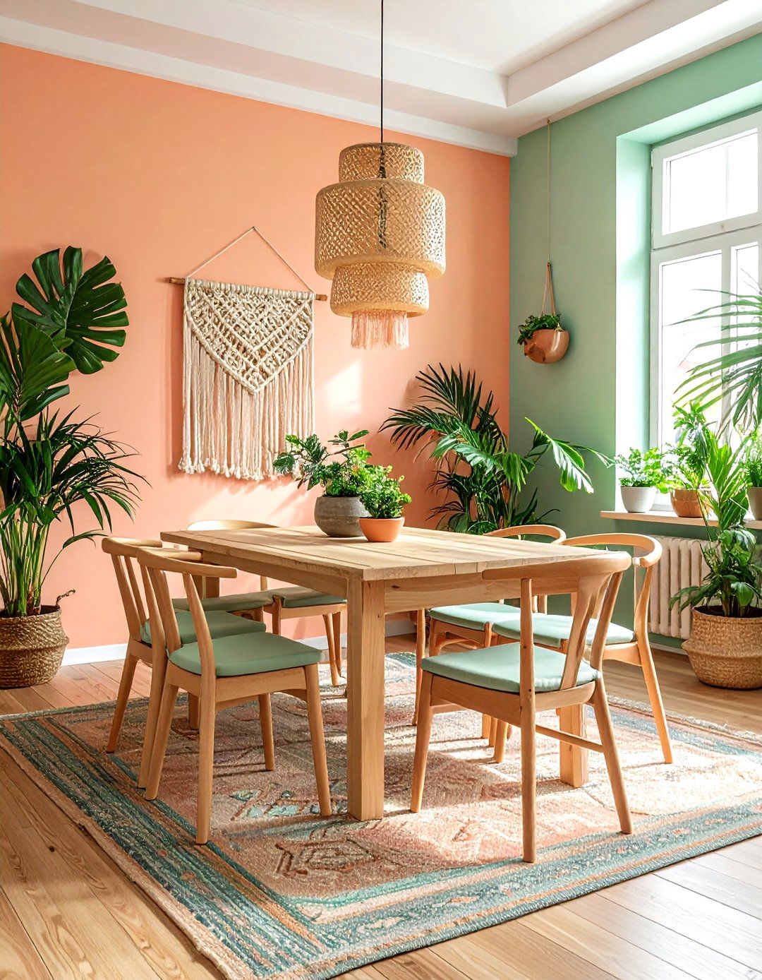 Pastel Boho Dining Room - 30 pastel dining room ideas