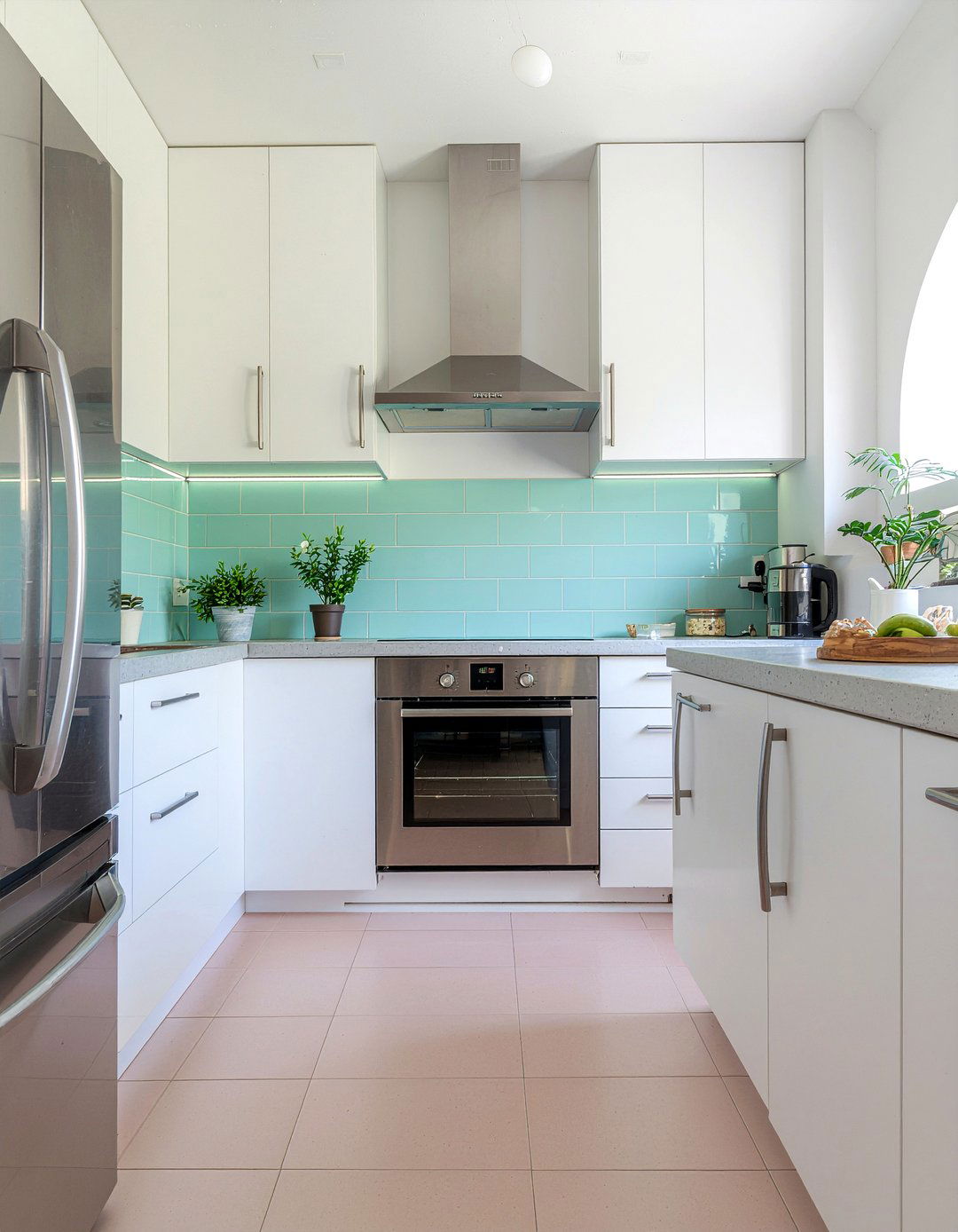 Pastel Cement Tile Kitchen - 30 cement tile kitchen backsplash ideas