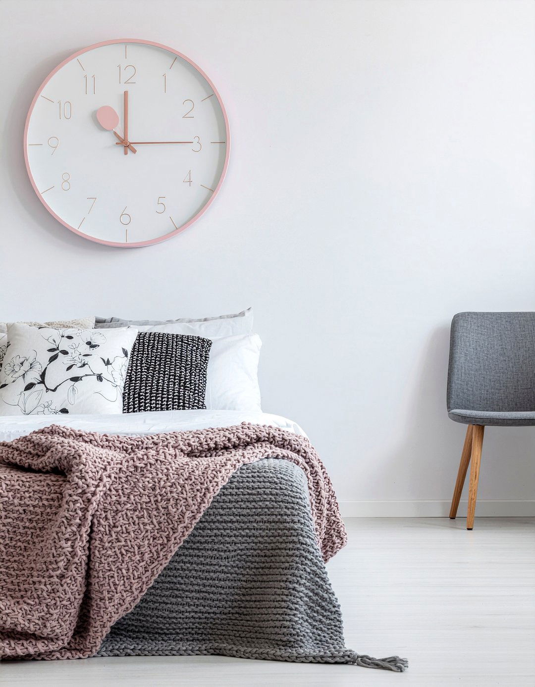 Pastel Color Wall Clock - 30 bedroom wall clocks