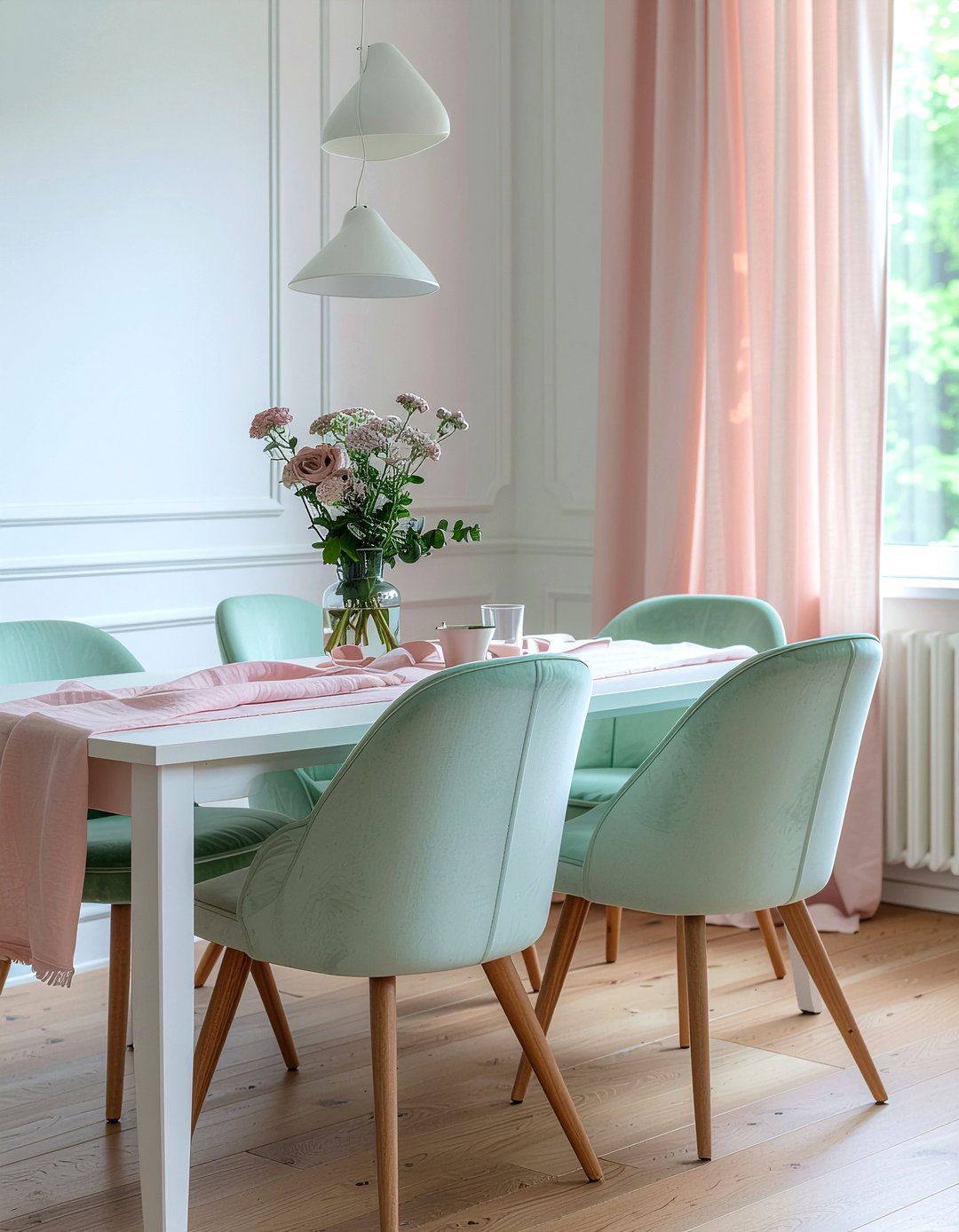 Pastel Dining Room - 30 Nordic dining room ideas