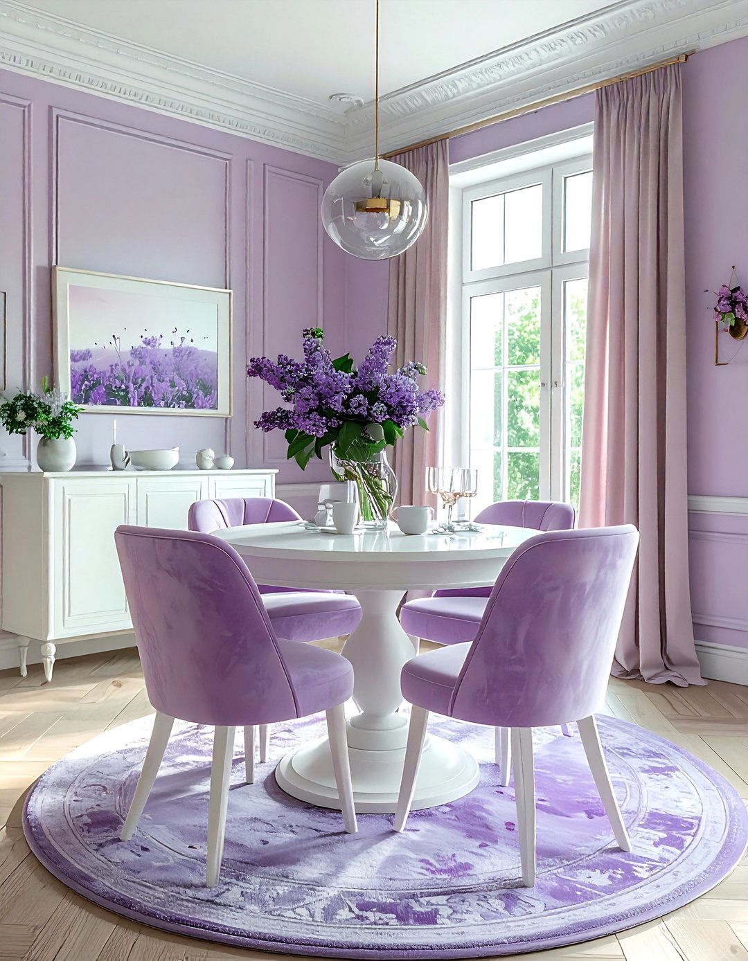 Pastel Dining Room - 30 peaceful dining room ideas