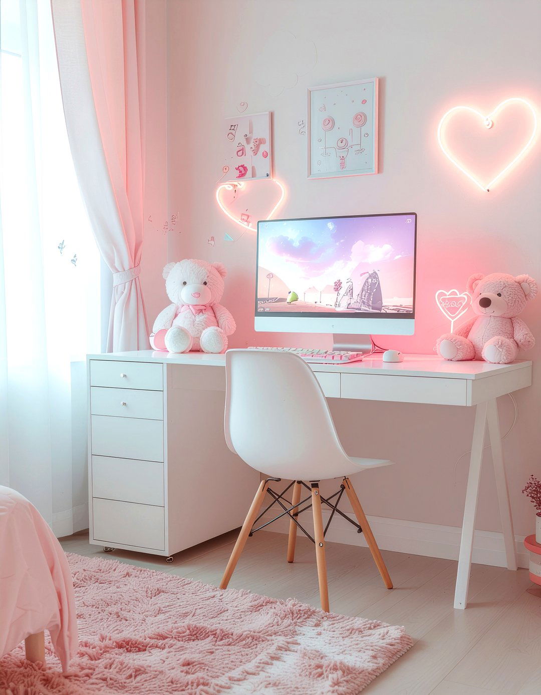 Pastel Gaming Aesthetic - 30 video game bedroom ideas