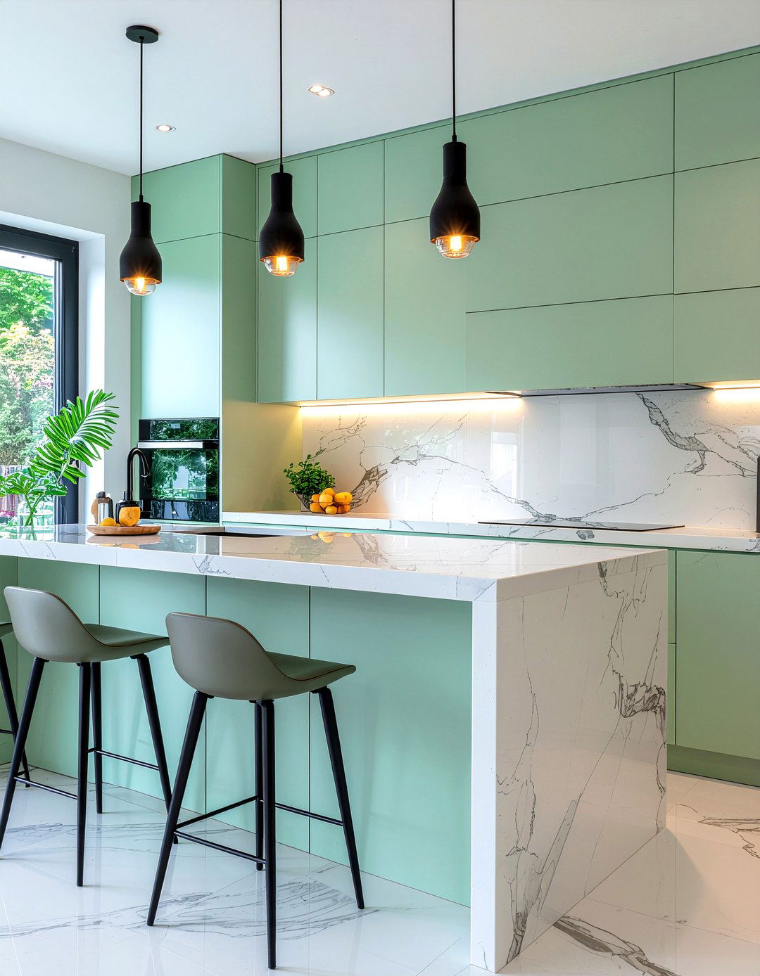 Pastel Green Kitchen - 30 green kitchen ideas