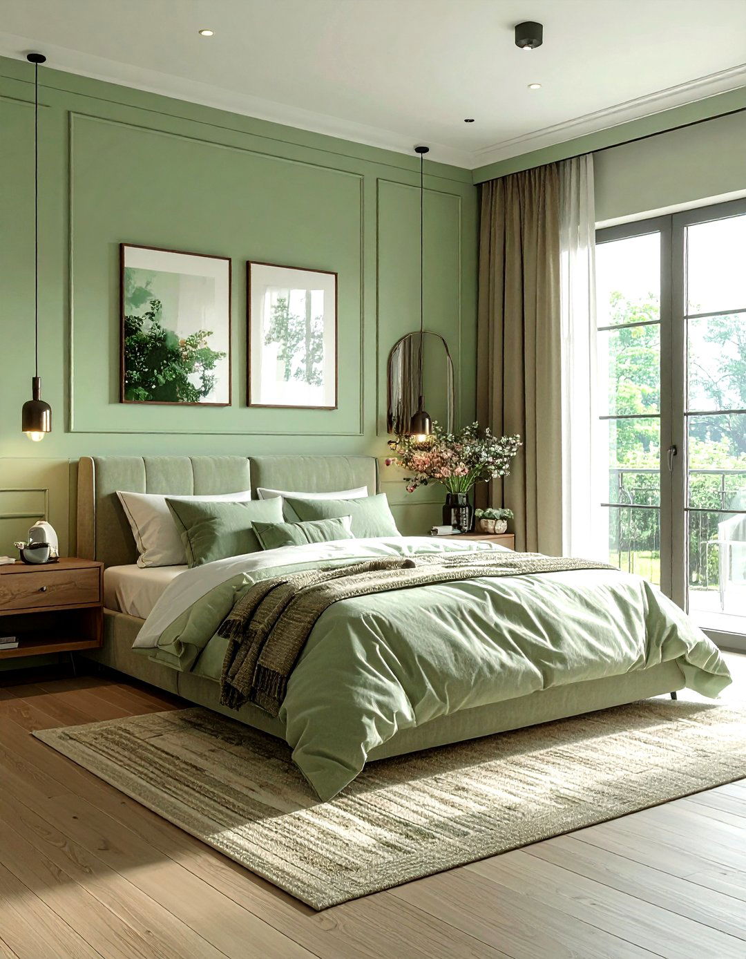 Pastel Green Small Bedroom - 30 farmhouse green bedroom ideas