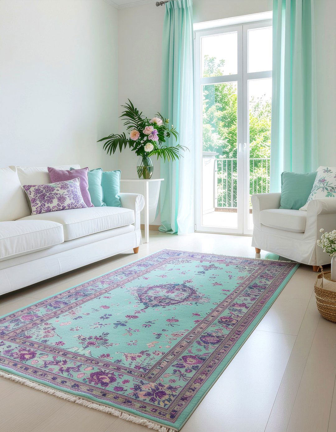 Pastel Oriental Rug - 30 living room oriental rugs