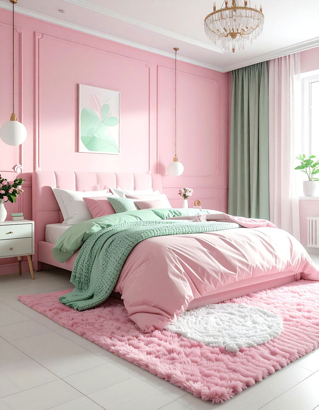 Pastel Pink Bedroom - 30 pink bedroom ideas