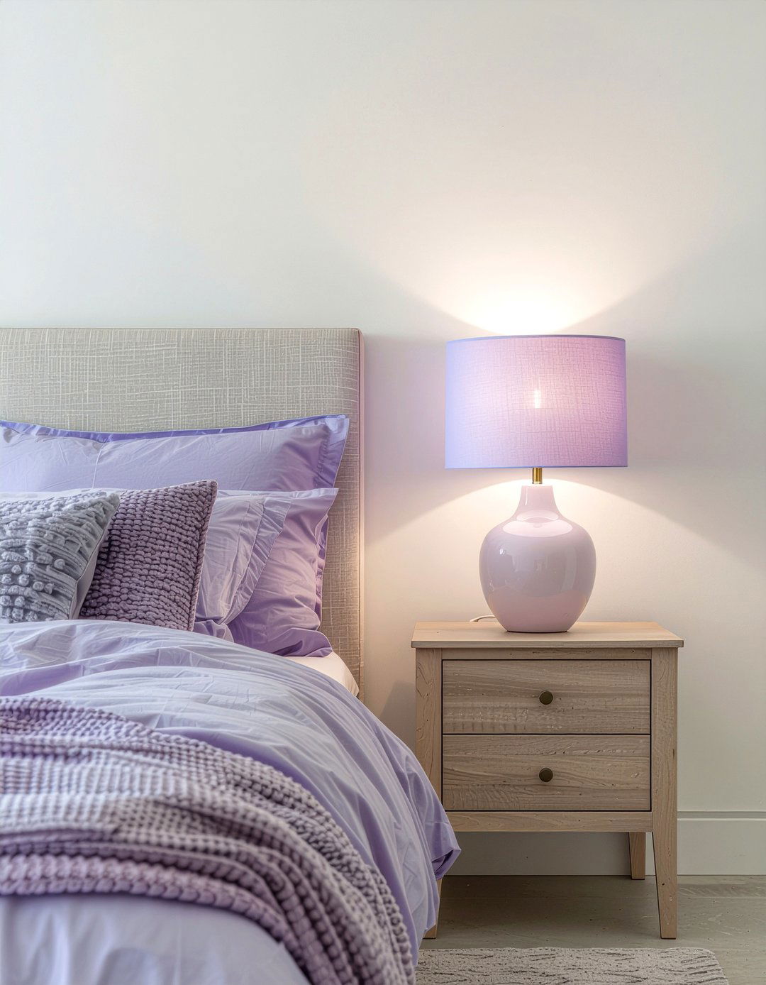 Pastel Purple Lamps - 30 pastel bedroom ideas
