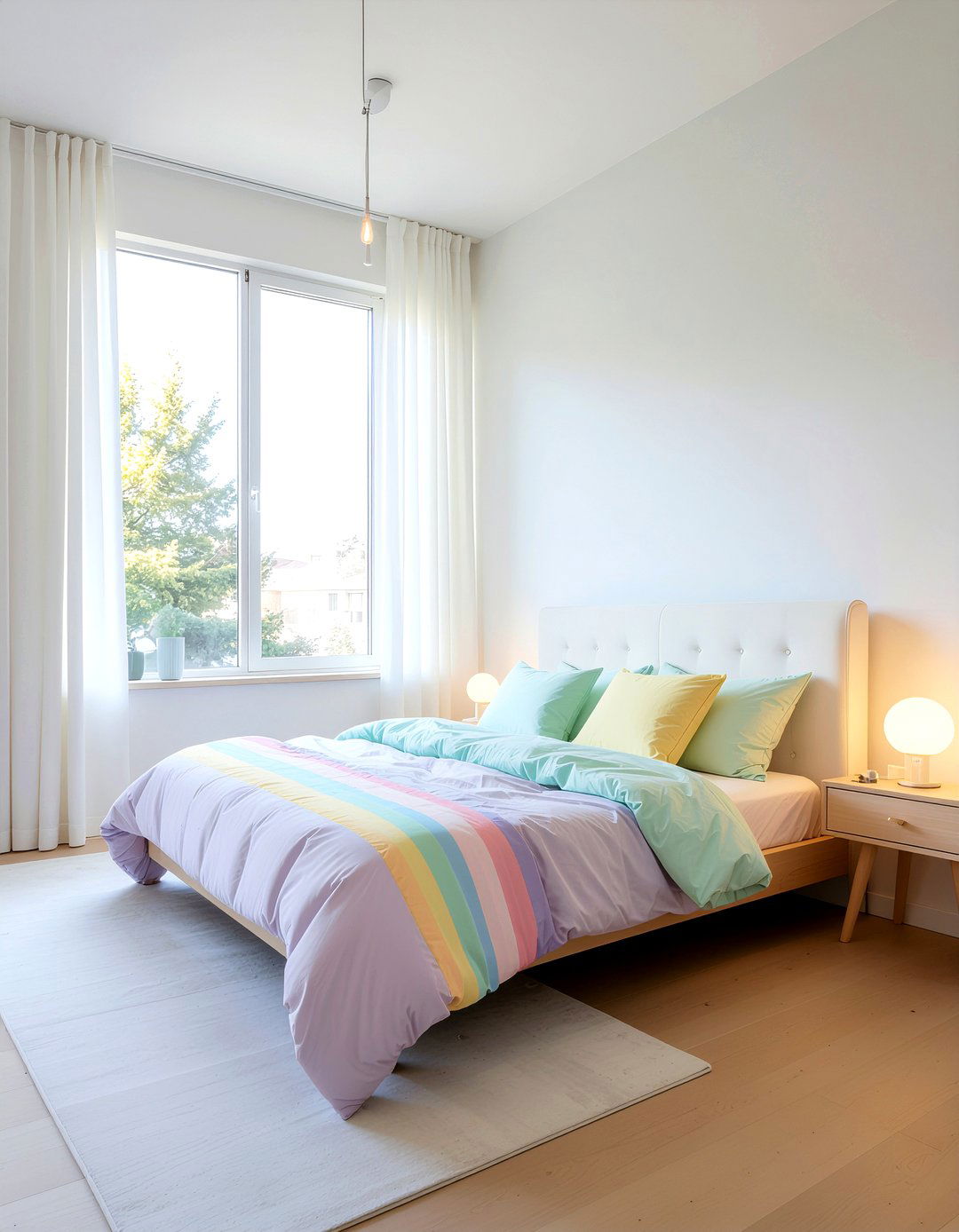 Pastel Rainbow Bedroom - 30 rainbow bedroom ideas
