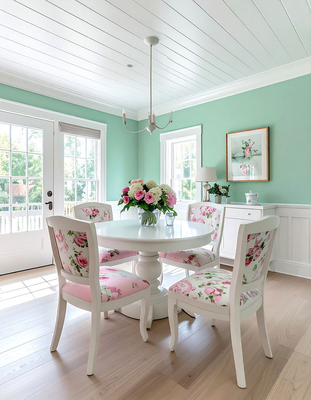 Pastel Southern Dining Room - 30 Charleston dining room ideas
