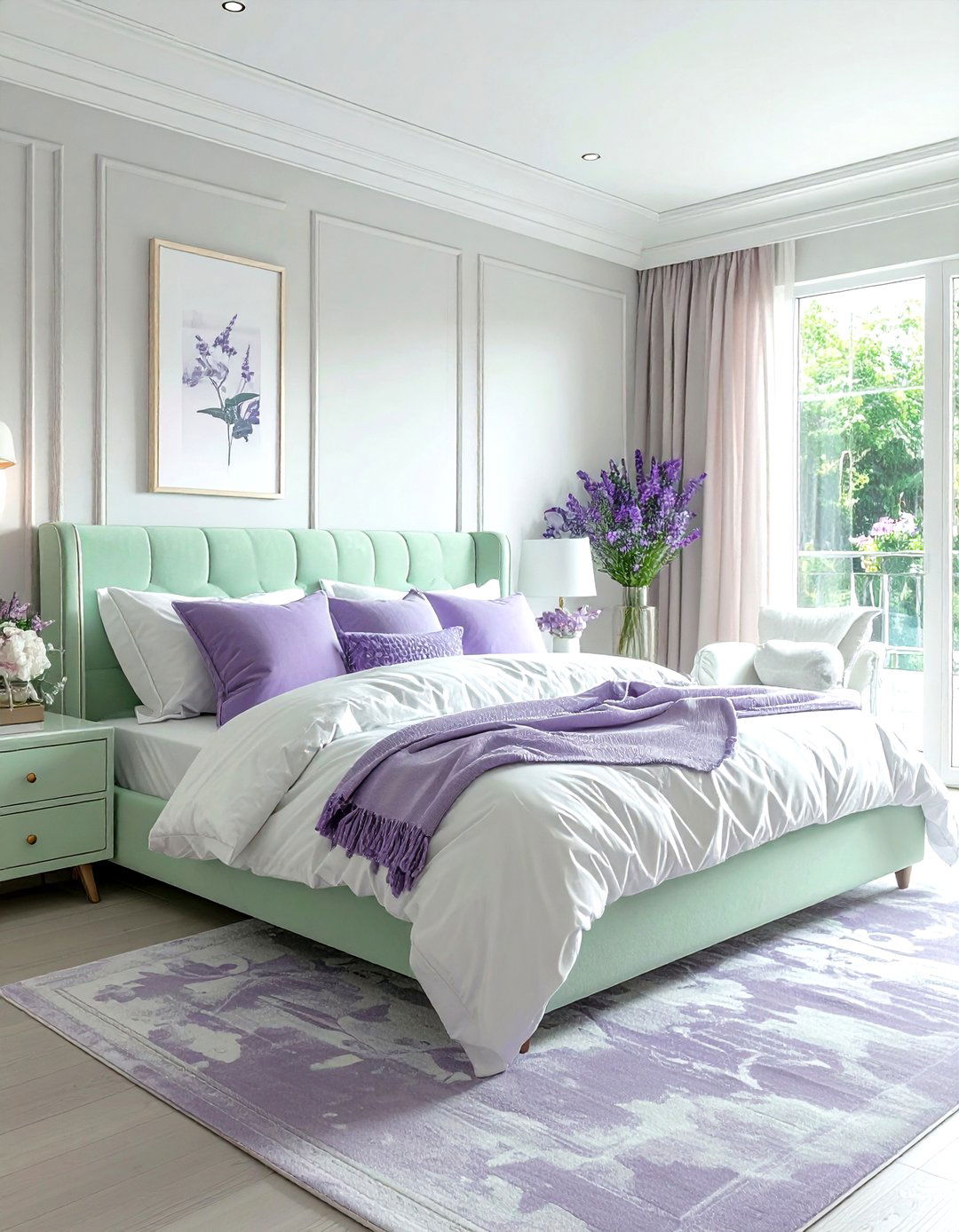 Pastel bedroom set - 30 bright decor ideas