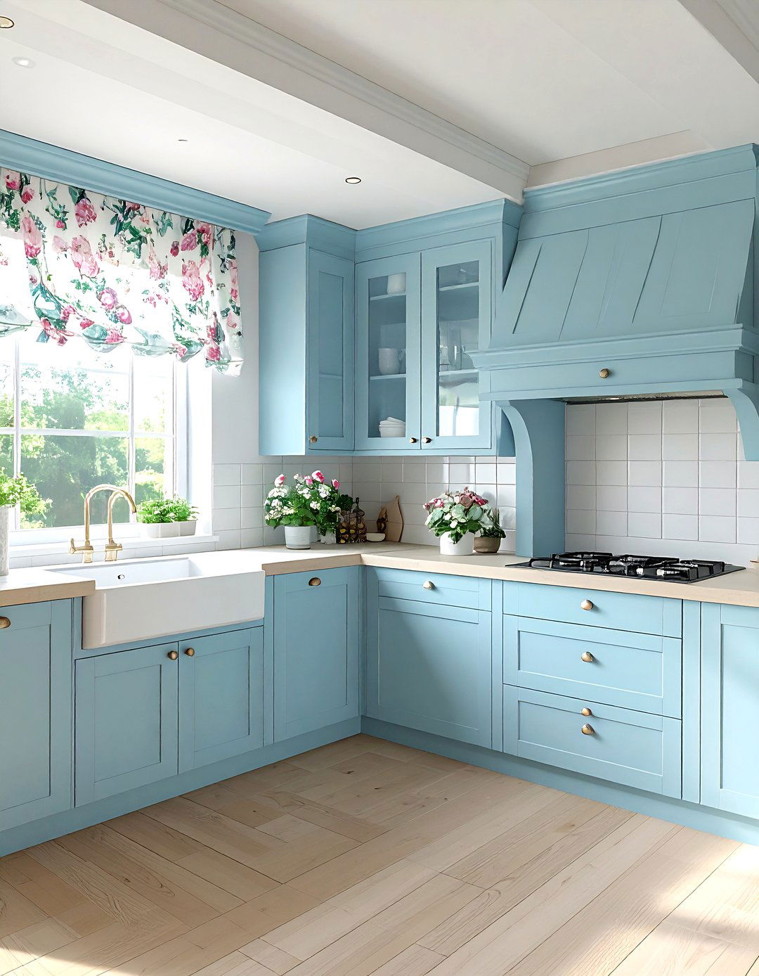 Pastel blue kitchen - 30 cool blue kitchen ideas