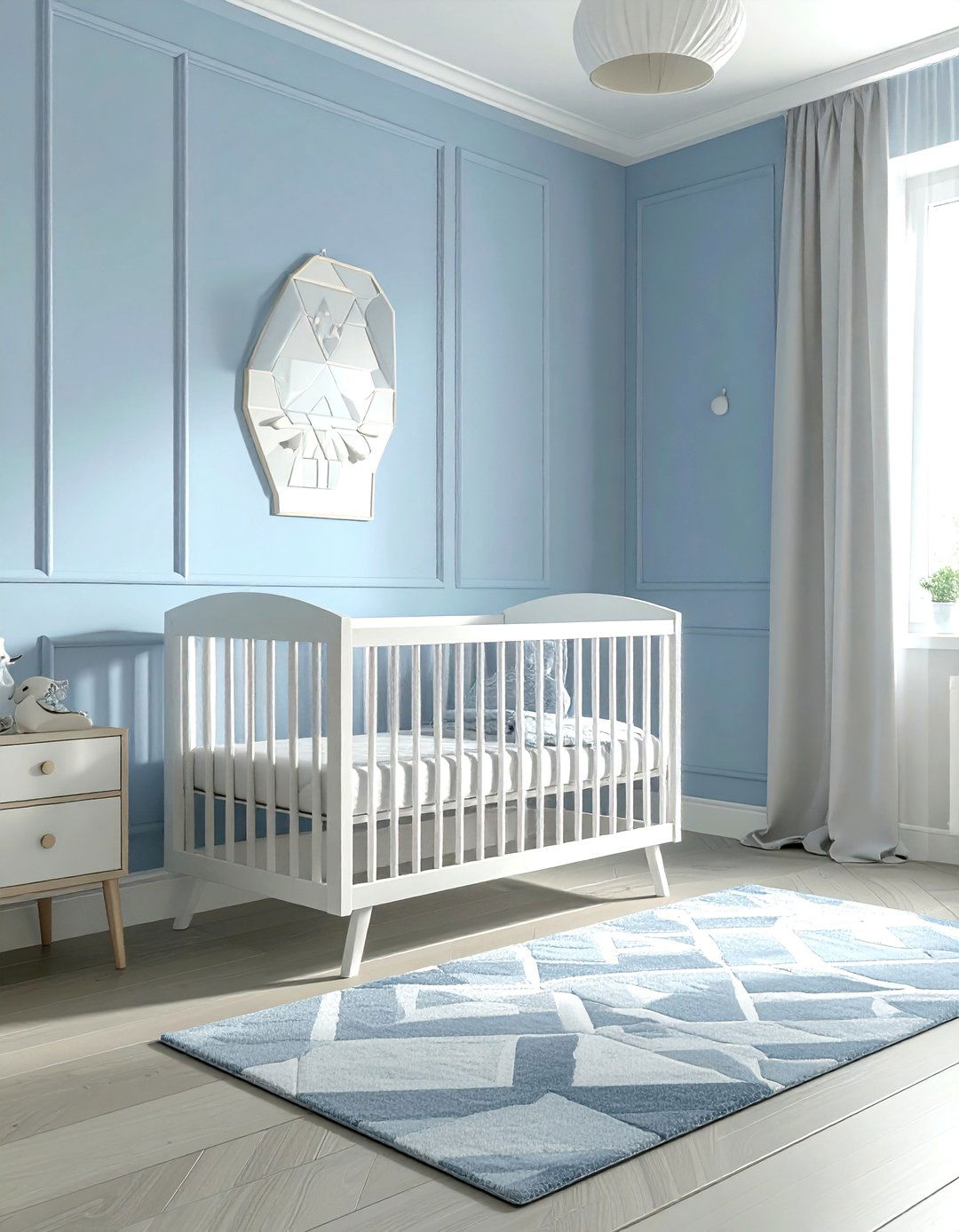 Pastel blue nursery - 30 modern blue bedroom ideas