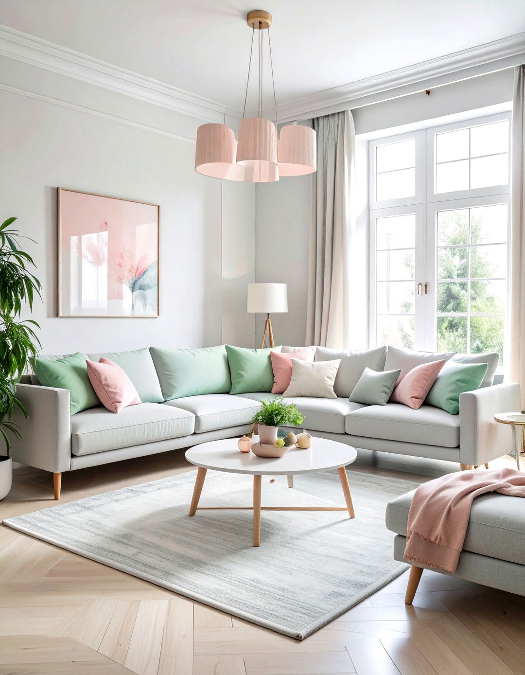 Pastel colors living room - 30 airy living room ideas