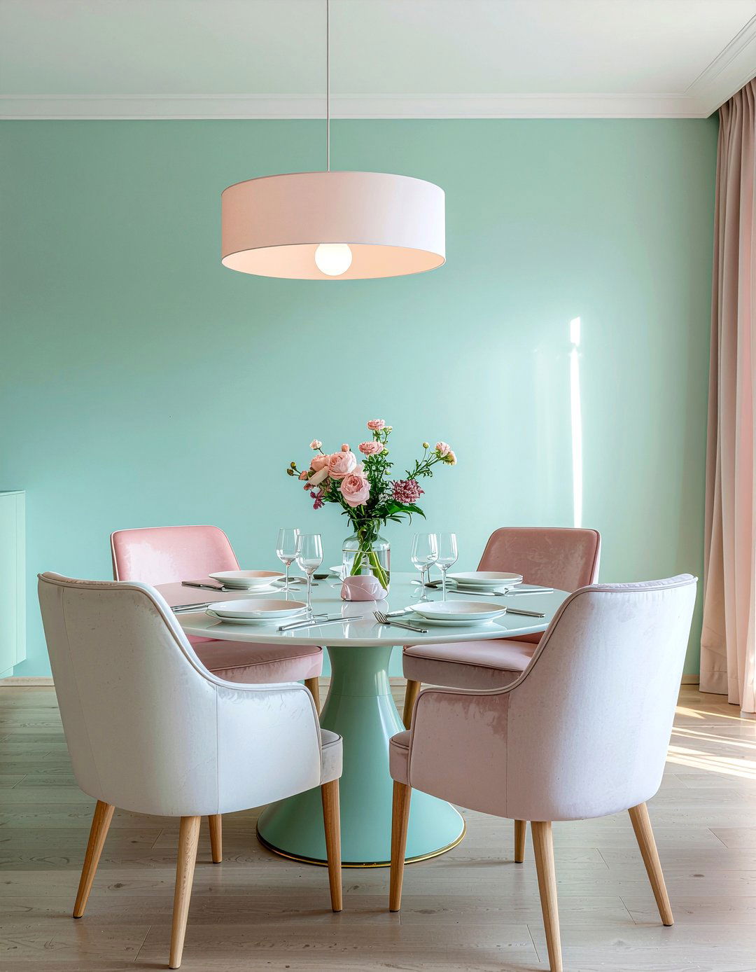 Pastel dining room - 30 bright dining room ideas