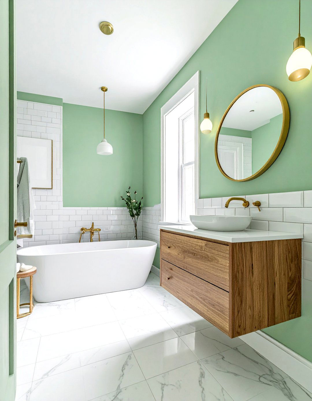 Pastel green bathroom - 30 bright bathroom ideas
