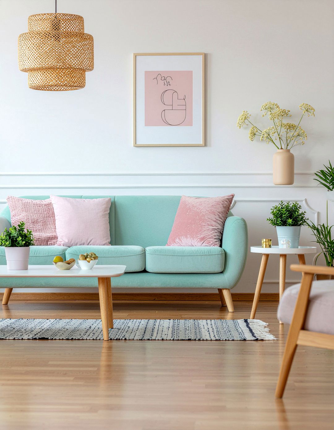 Pastel living room - 30 Danish living room ideas