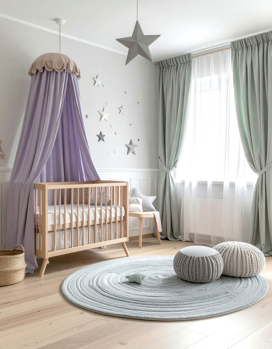 Pastel nursery curtains - 30 colorful curtain ideas