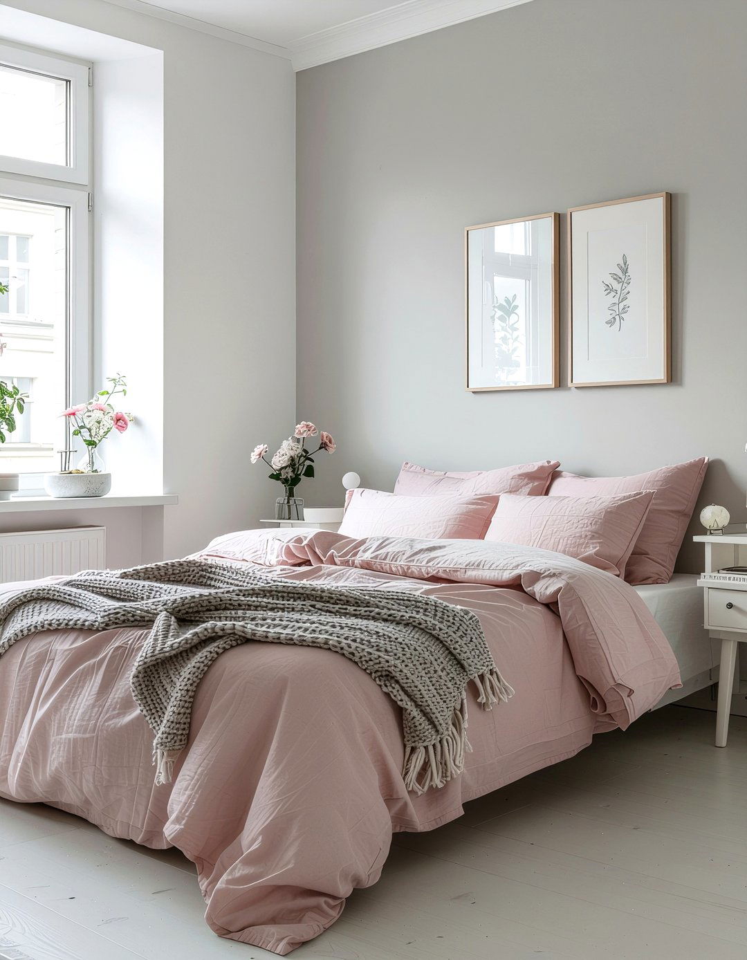 Pastel pink dove gray bedroom - 30 pink and gray bedroom ideas