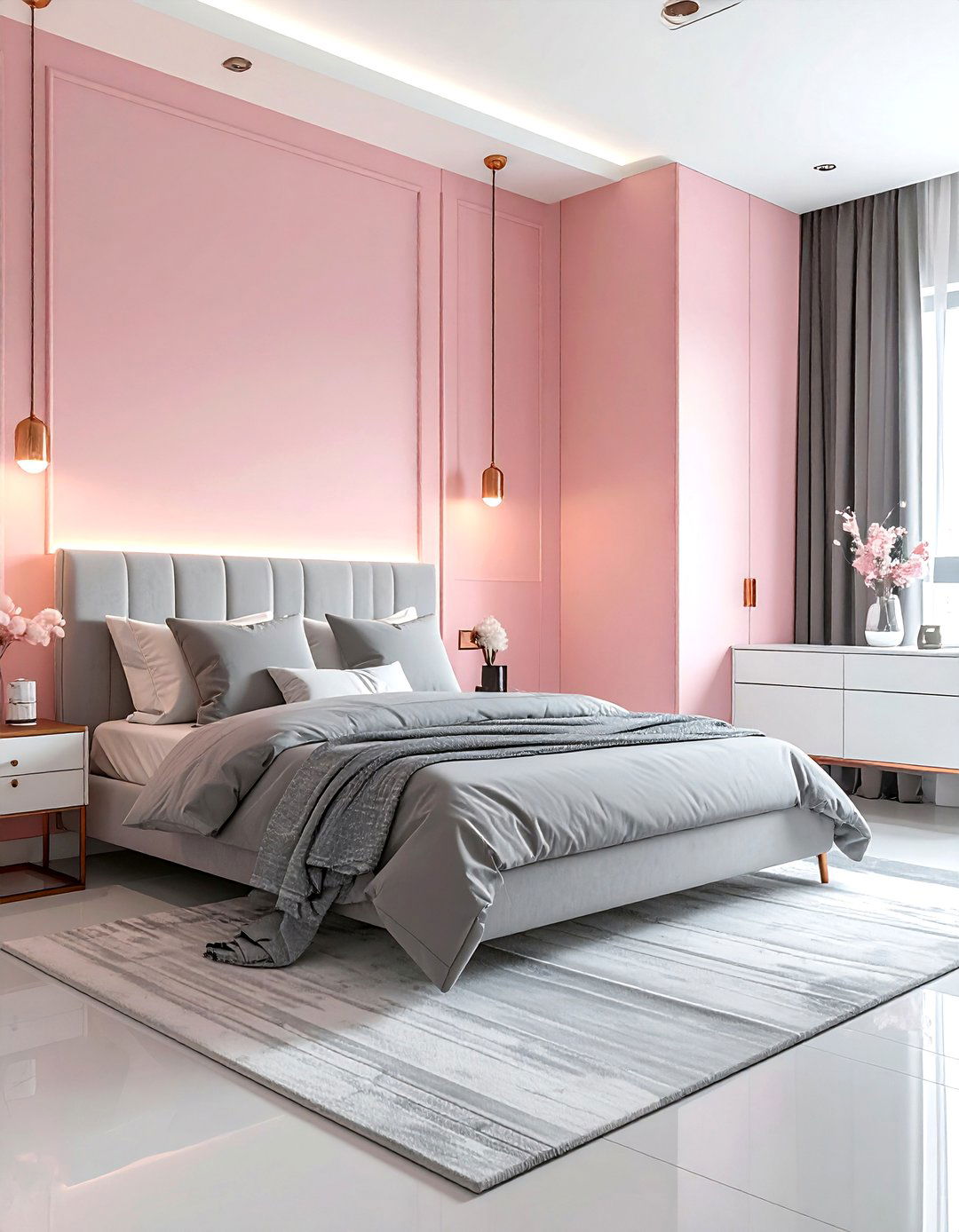 Pastel pink wall - 30 paint ideas for walls