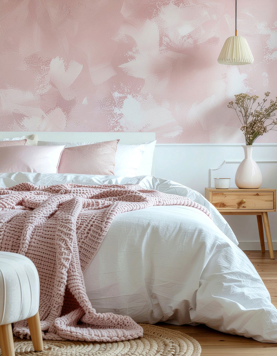 Pastel pink wallpaper - 30 bedroom peel and stick wallpapers