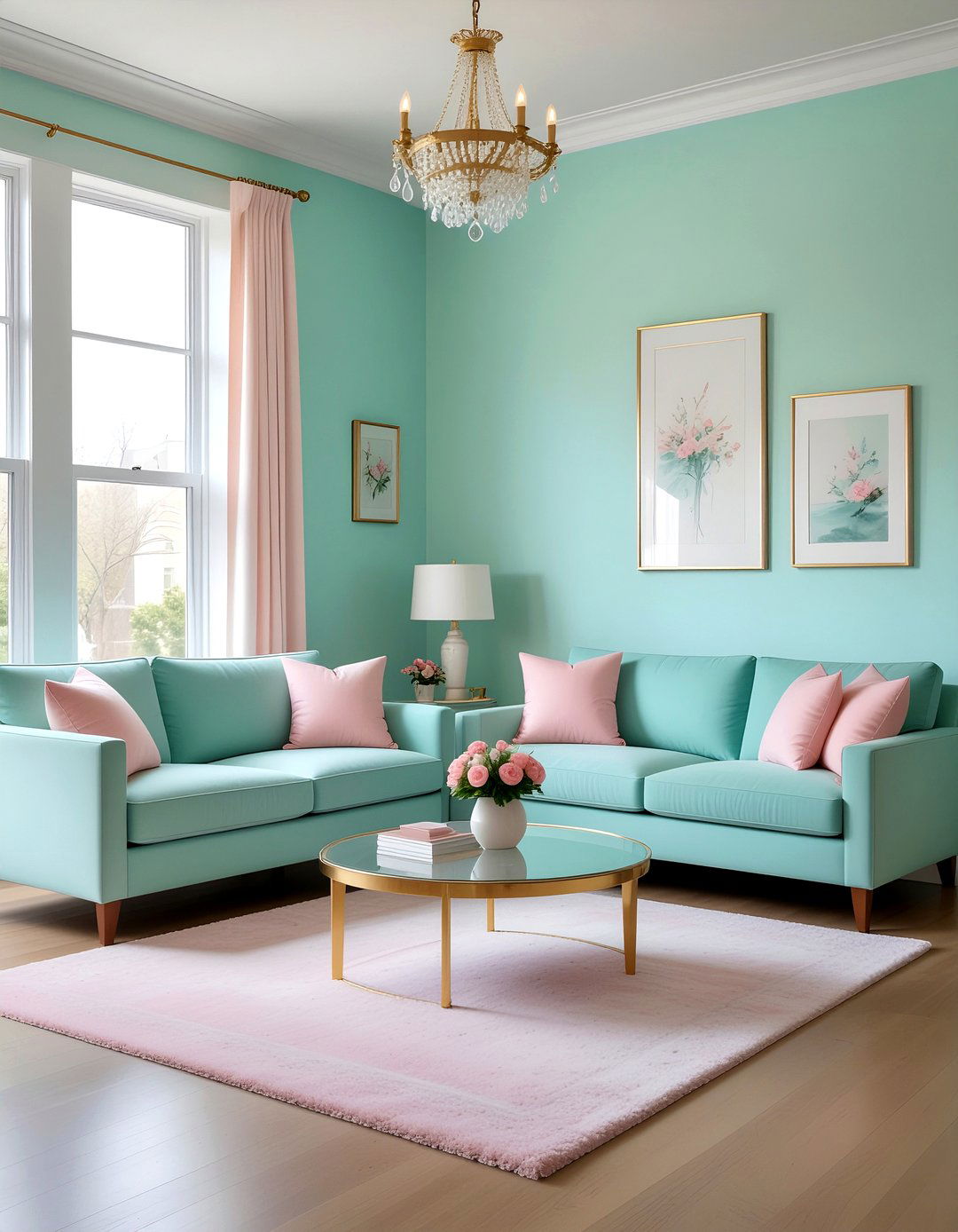 Pastel turquoise living room - 30 turquoise living room ideas