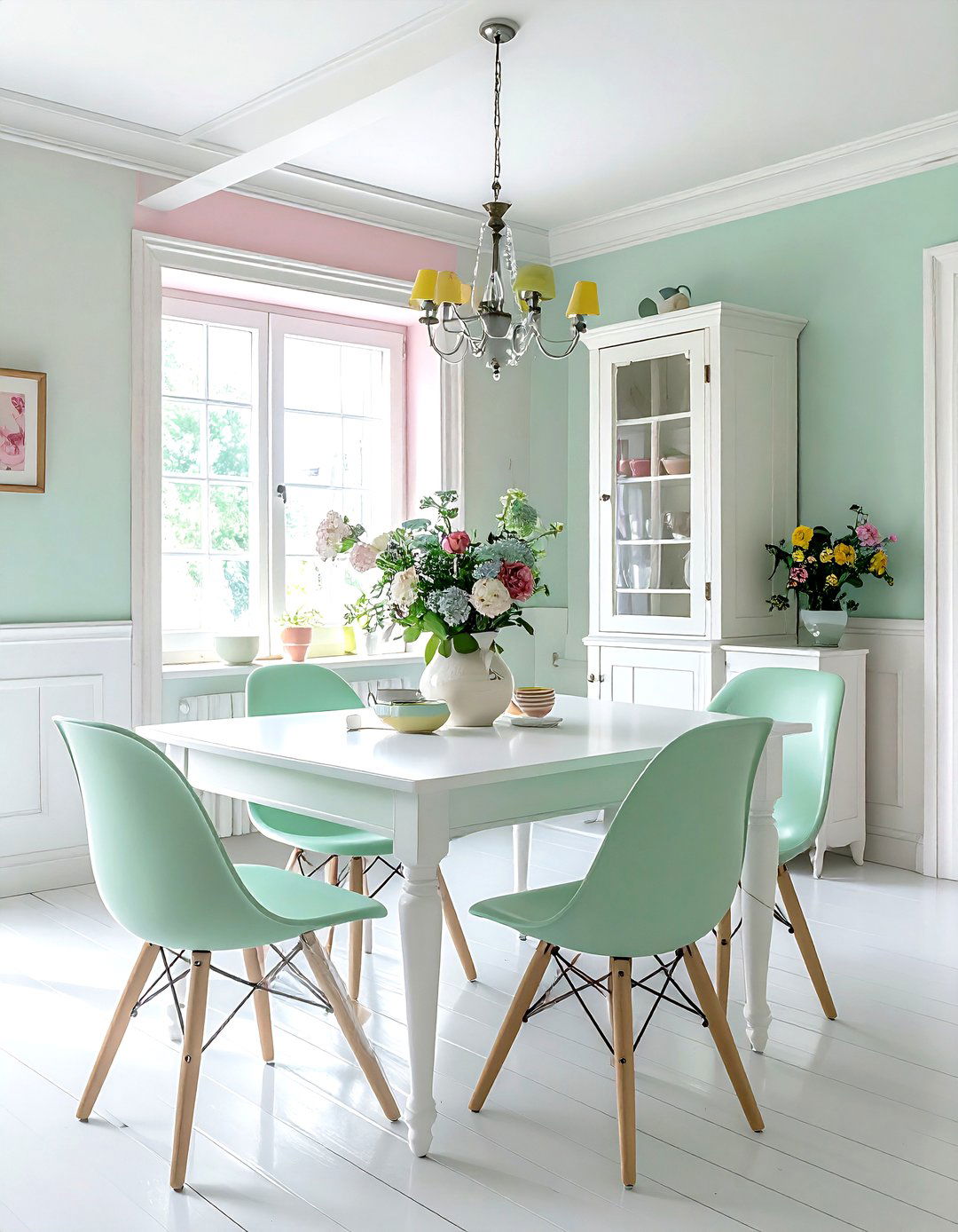 Pastel vintage dining room - 30 vintage dining room ideas