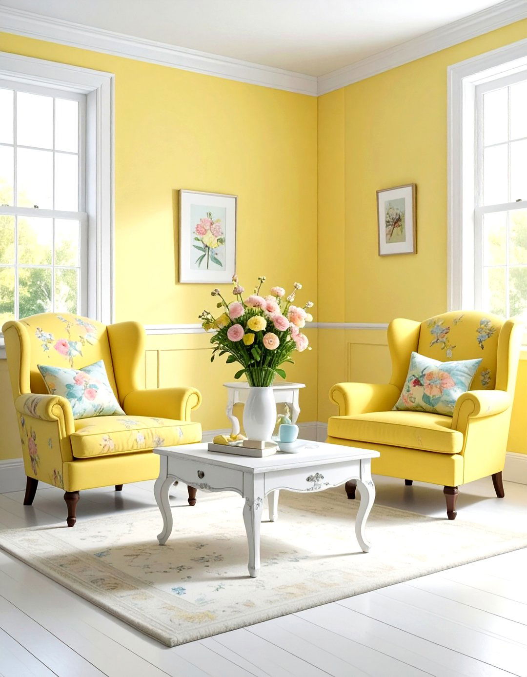 Pastel yellow living room - 30 yellow living room decor ideas
