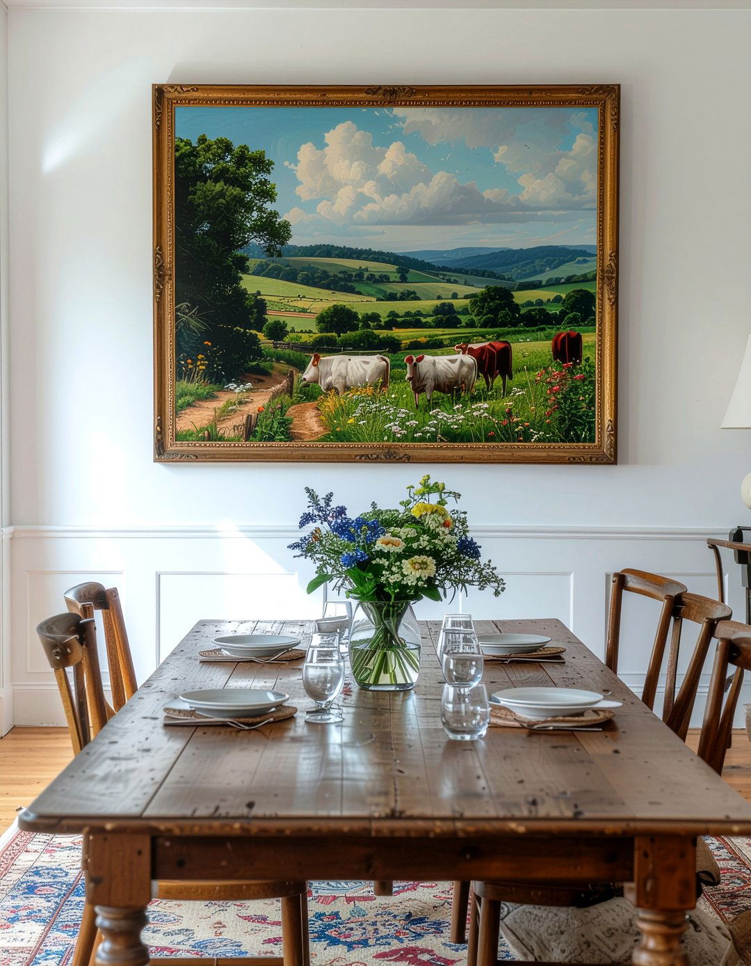 Pastoral Wall Art - 30 country dining room ideas