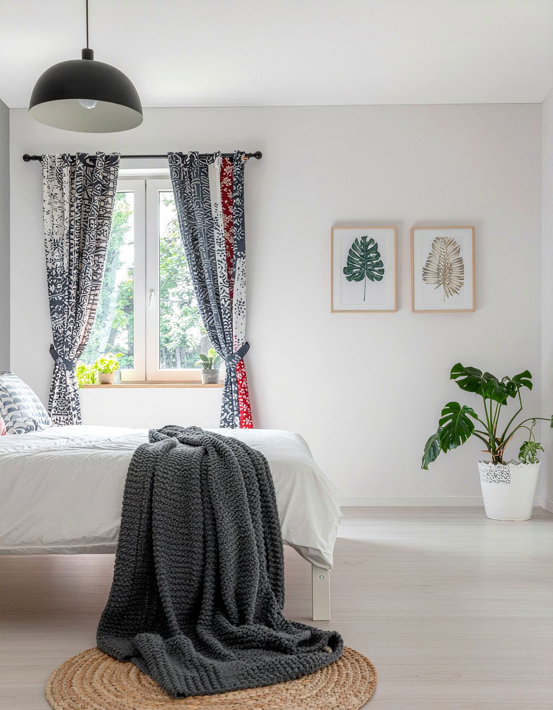 Patchwork Curtains - 30 patchwork bedroom ideas