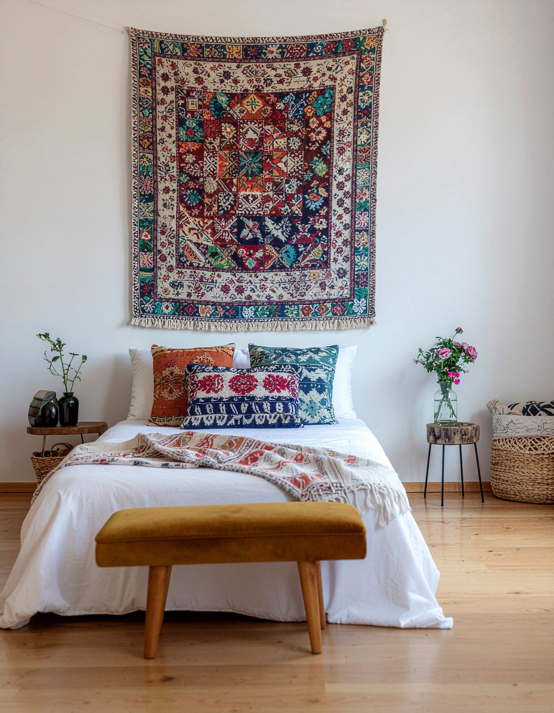 Patchwork Tapestry - 30 patchwork bedroom ideas