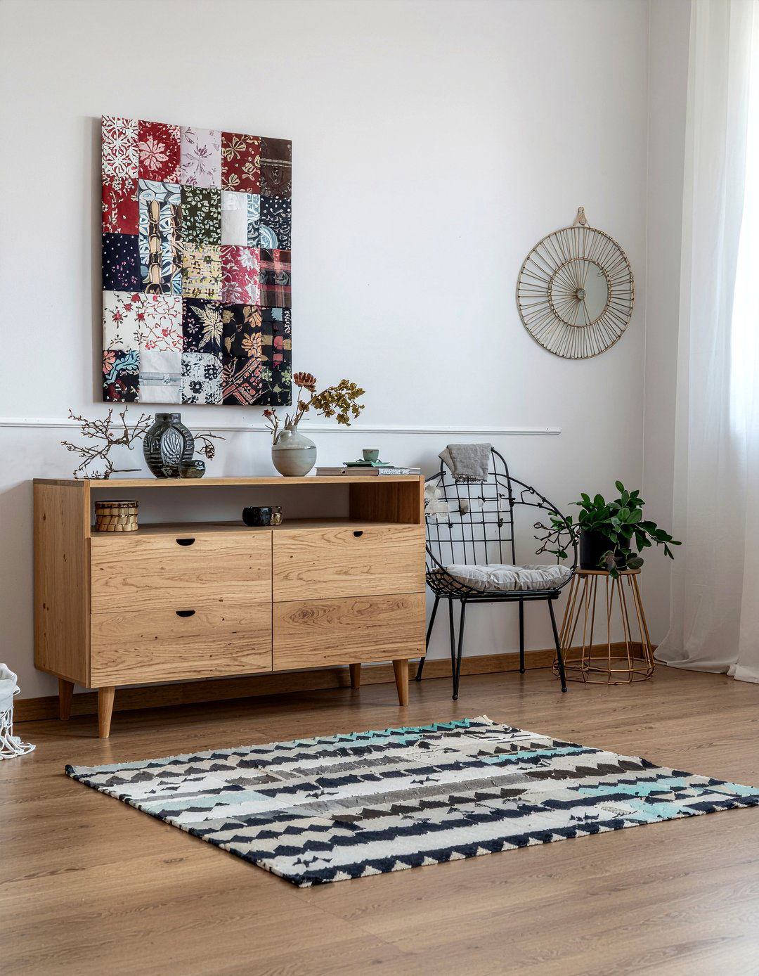 Patchwork Upholstery - 30 patchwork bedroom ideas