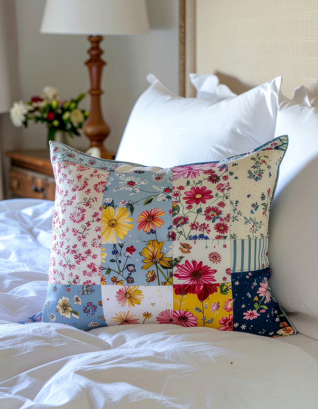 Patchwork decorative pillow - 30 bedroom decorative pillows