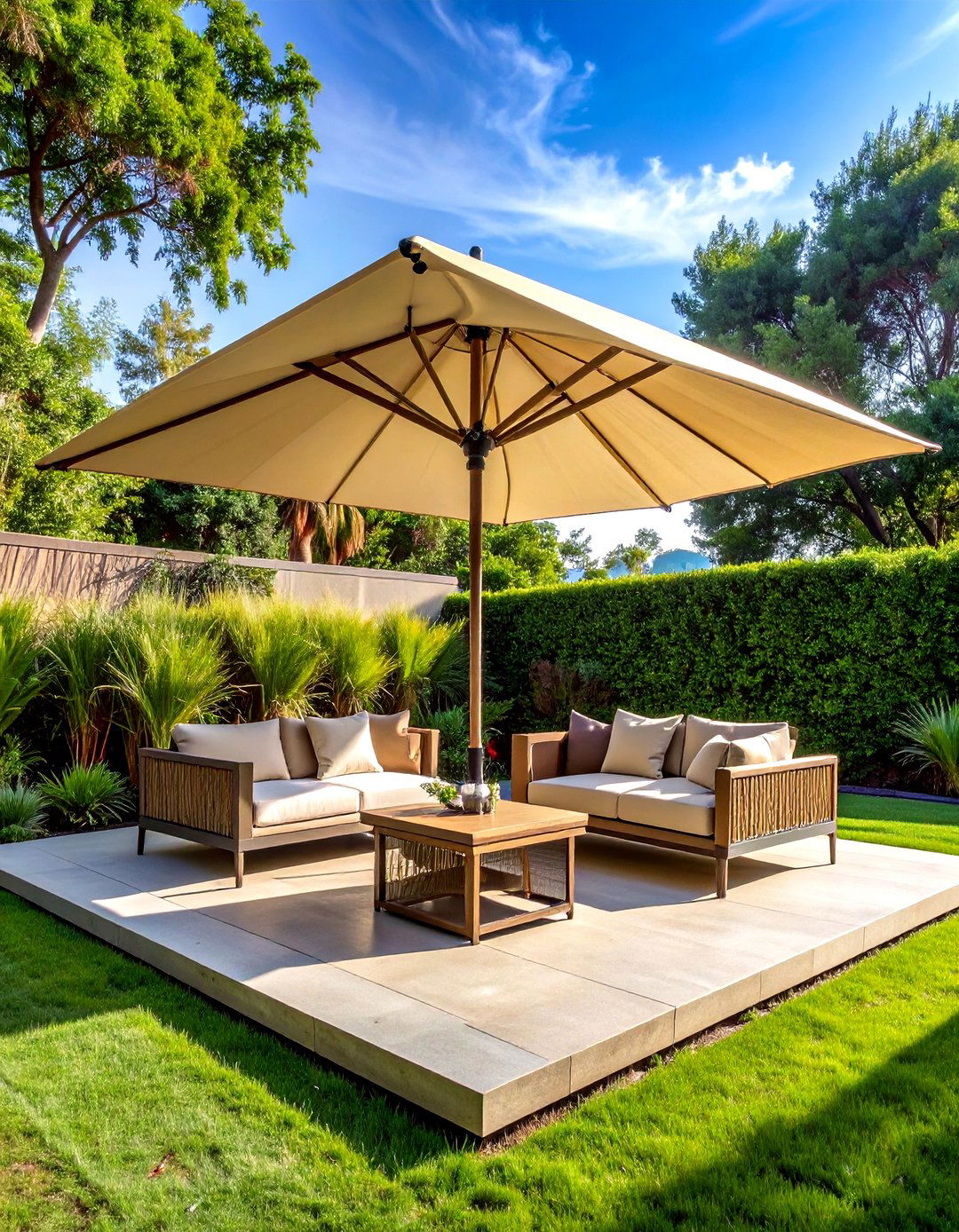 Patio Umbrella - 30 deck decor ideas