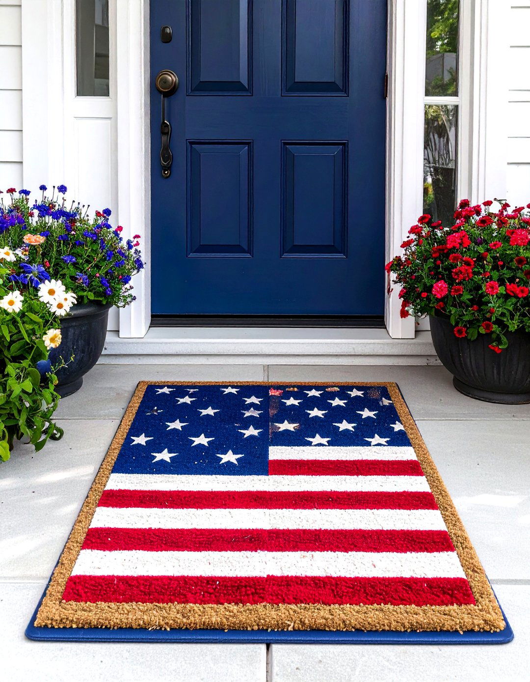 Patriotic door mat - 30 patriotic decor ideas
