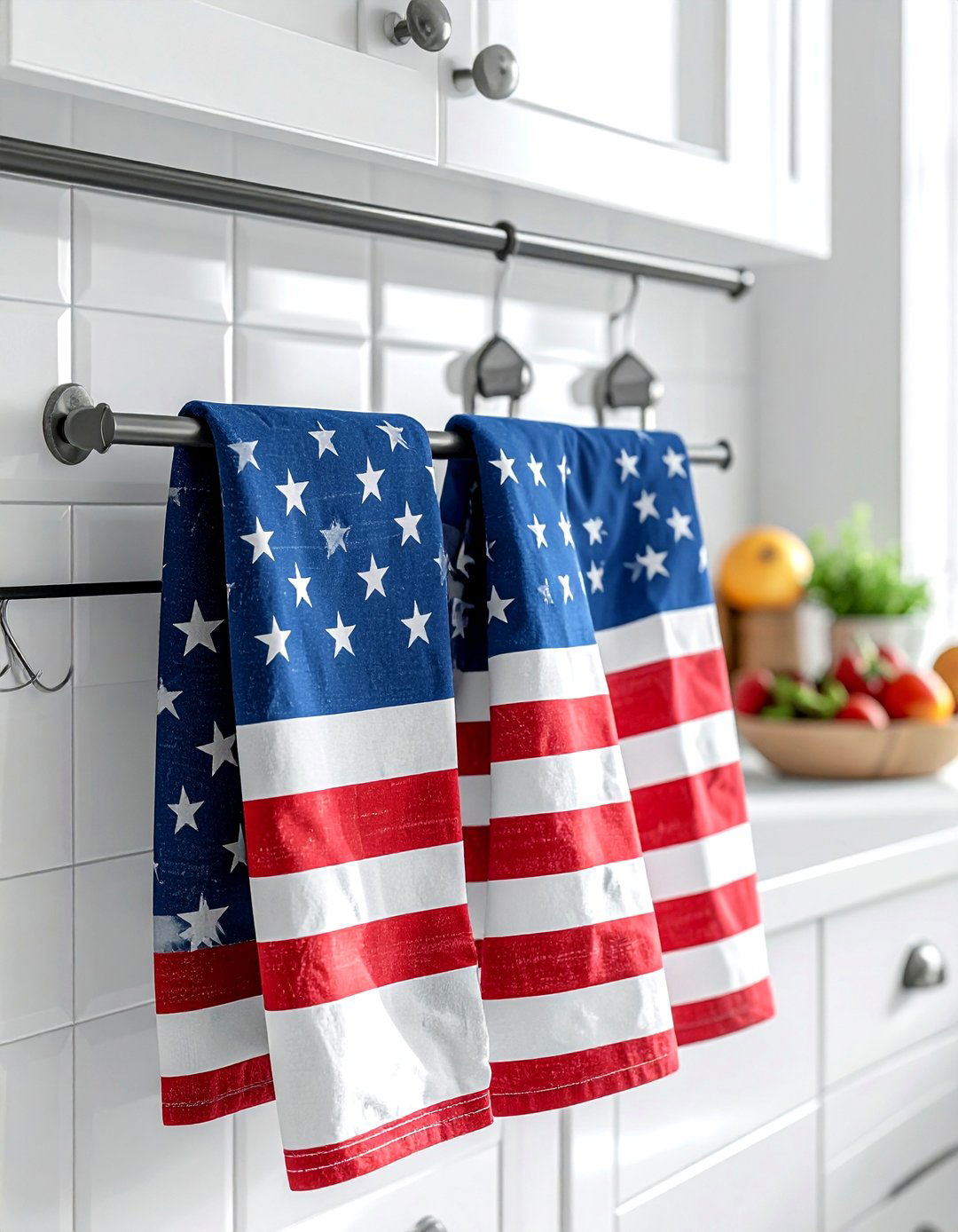 Patriotic kitchen towel set - 30 patriotic decor ideas