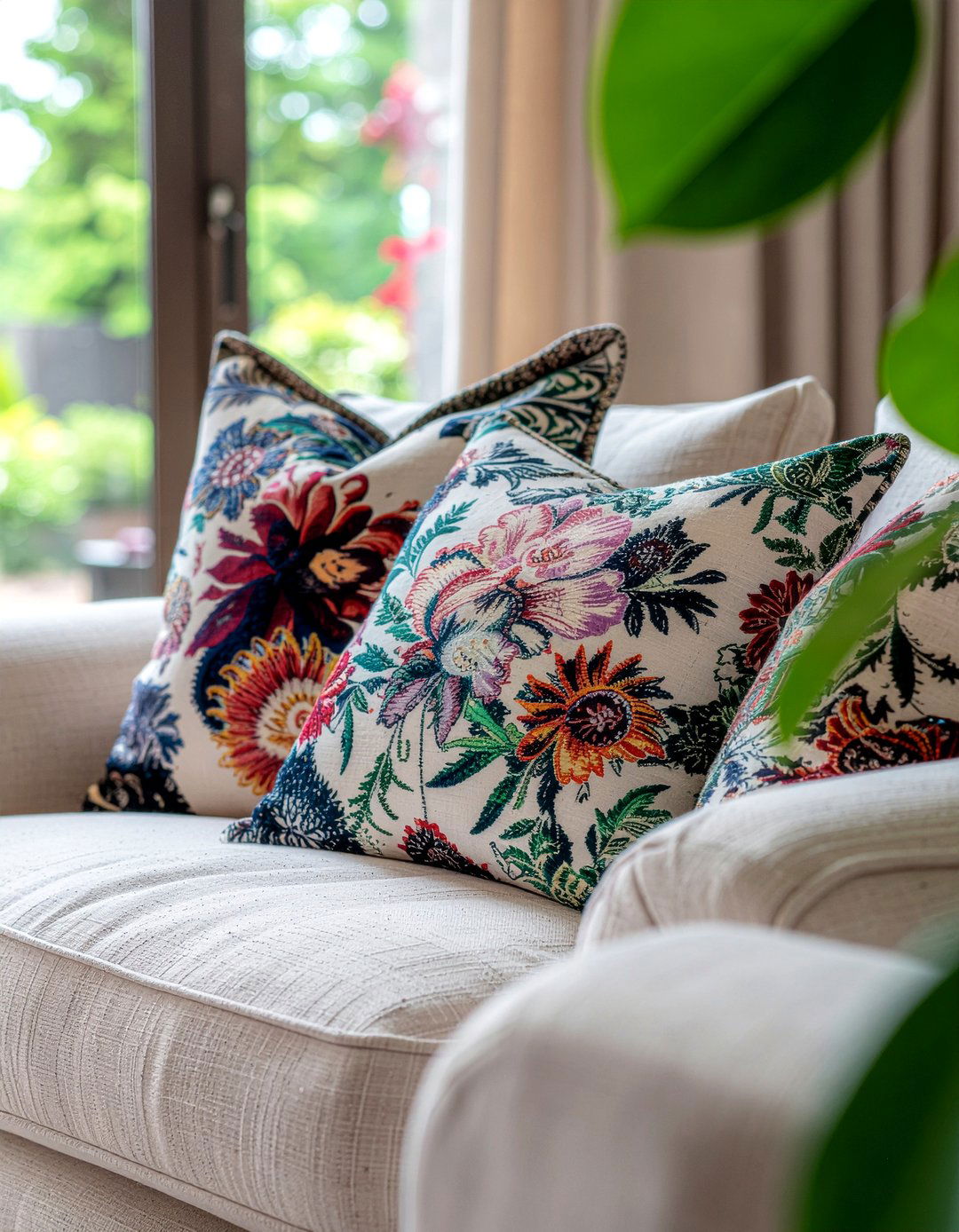 Patterned Accent Chair Pillows - 30 living room throw pillow arrangement