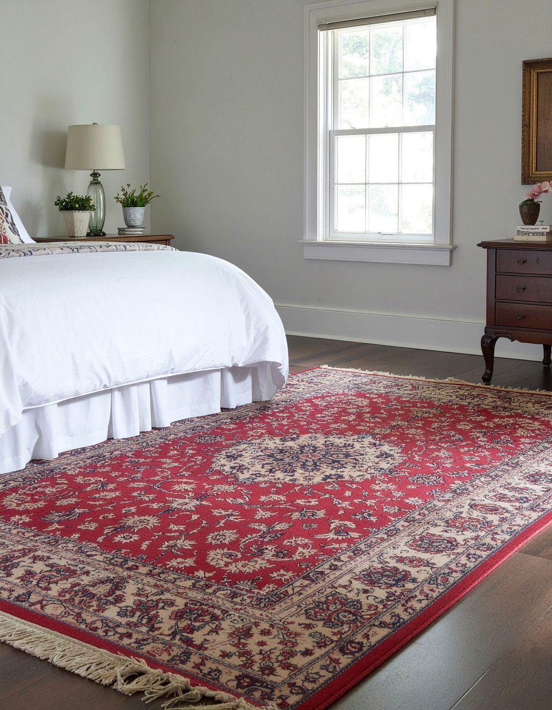 Patterned Area Rug - 30 Victorian bedroom ideas