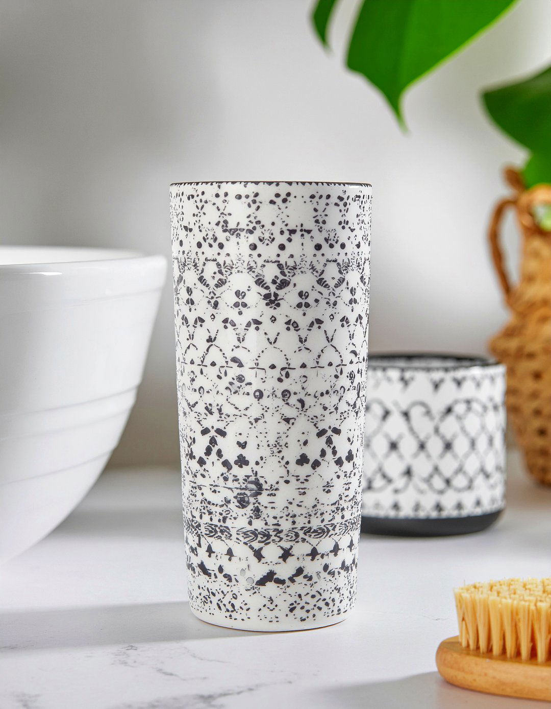 Patterned Bathroom Tumbler - 30 bathroom tumbler ideas