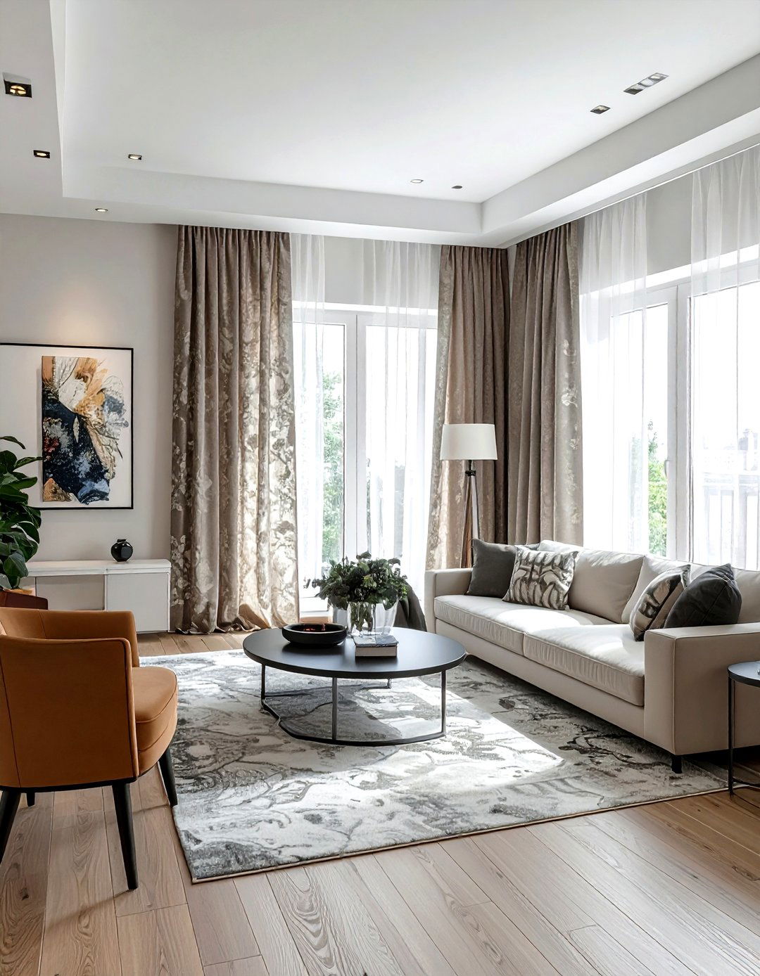 Patterned Blackout Curtains - 30 living room blackout curtains