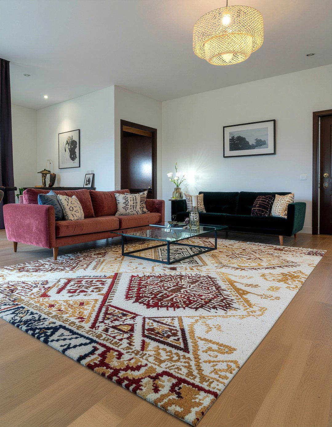 Patterned Cork Flooring Living Room - 30 living room cork flooring ideas