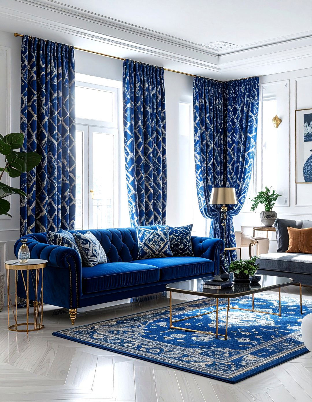 Patterned Curtains - 30 window treatment ideas
