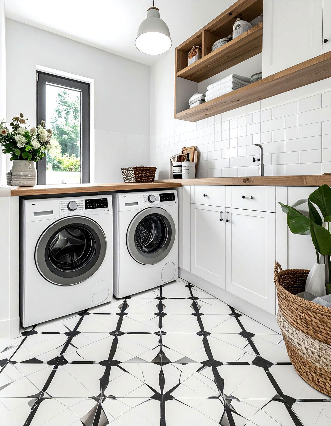 Patterned Floor Tile - 30 Property Brothers decor ideas