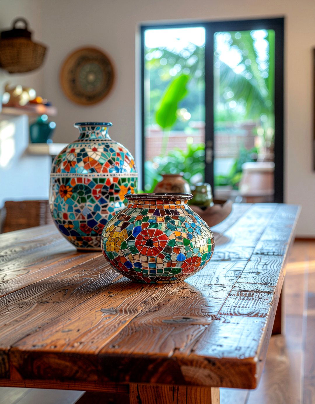 Patterned Mosaic Vase - 30 empty vase decor ideas