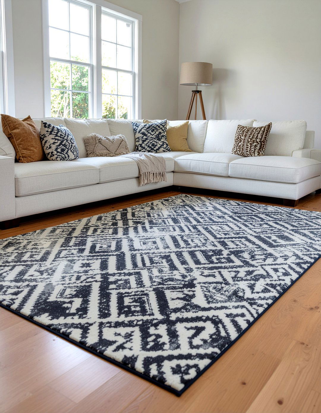 Patterned Rug Living Room Size - 30 living room rug size guide
